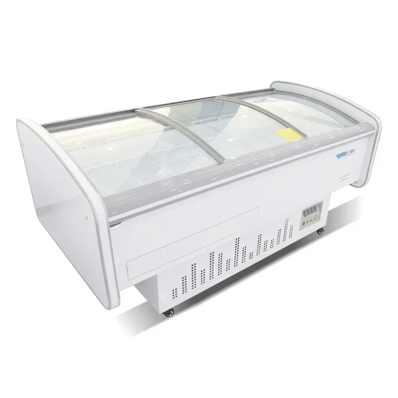 Horizontal Frozen Display Of Commercial Freezer Of Jiaozi Glutinous Rice Balls Ice Cream