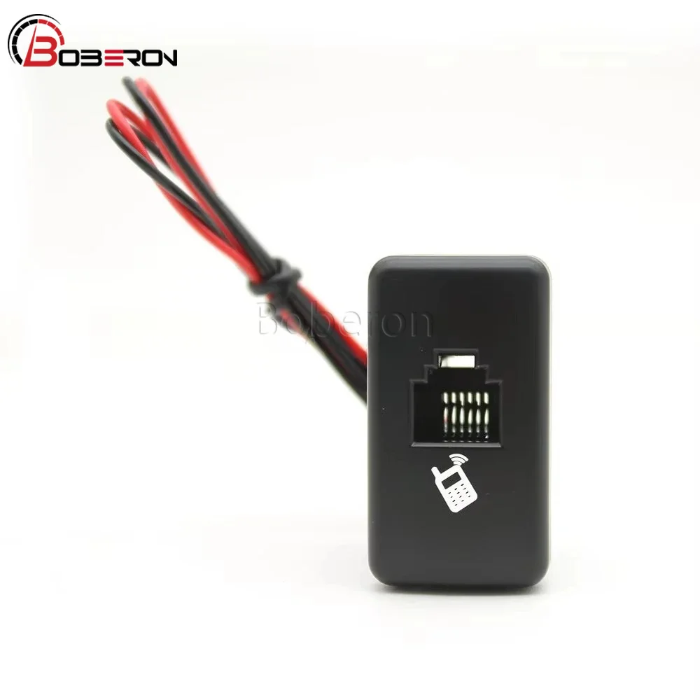 

Fit for Toyota FJ Accessories Car Radio Microphone Adapter Socket 6-Core Handheld Microphone Switch Hole Socket