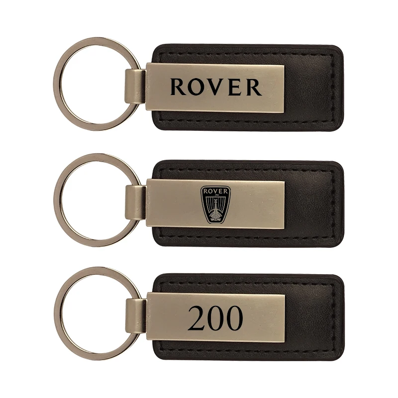 New leather metal car key chain keychain car key ring for Rover 75 Tourer TF Metro P5 200 Streetwise car Accessories