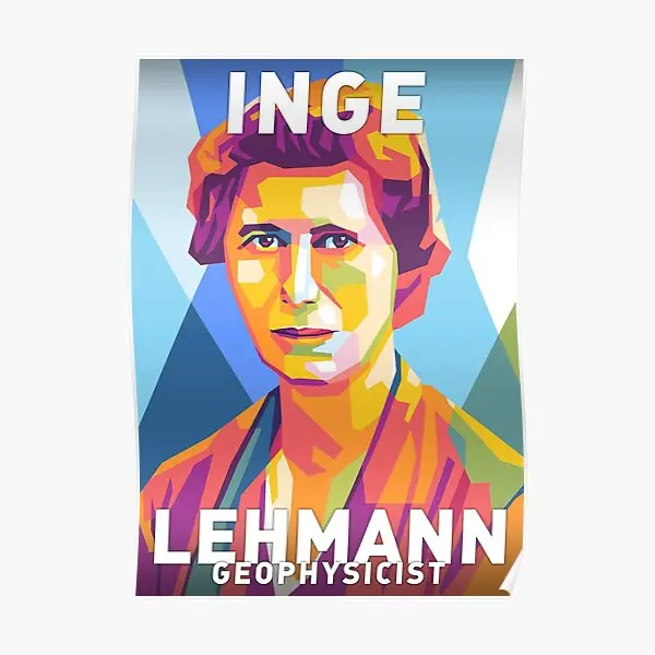 Inge Lehmann  Poster Vintage Decor Home Wall Mural Painting Art Picture Room Print Decoration Funny Modern No Frame