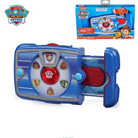 Original PAW Patrol Ryder Pup Pad Tablet Mission Launcher Rescue Team Dog Calling Pad Kids Toys Cosplay Sounding Toys Anime Doll