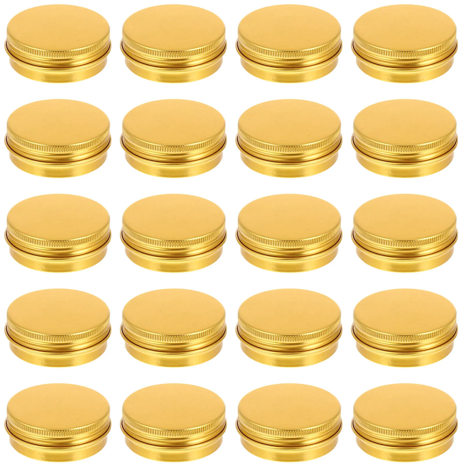 

20pcs 30Ml Aluminum Tin Jars Round Metal Containers For Cream Candles Diy Crafts Storage Jar Mini Box