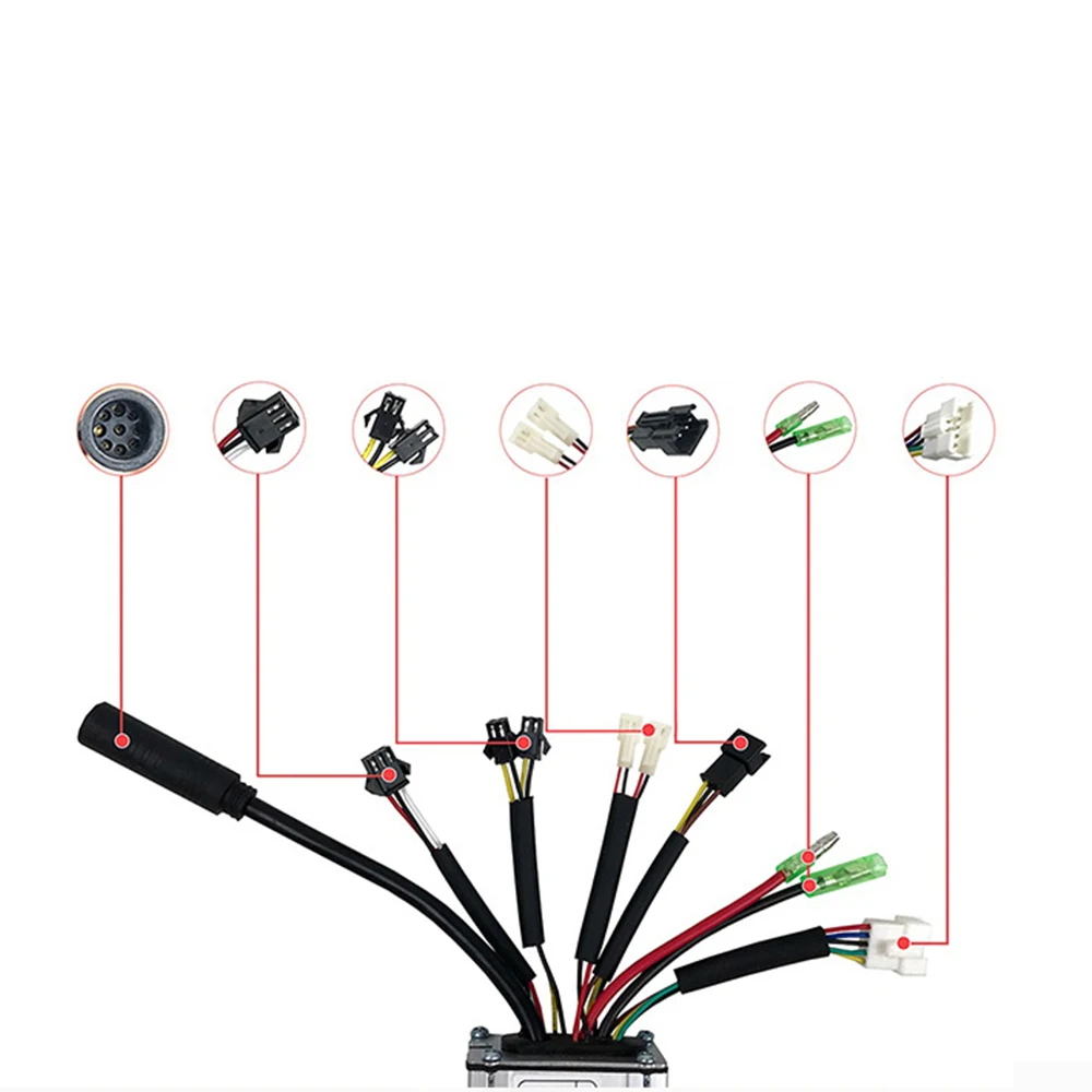 Controller 15A  Ebike Square Wave Control System Use for 36V 48V Motor with Waterproof Plug