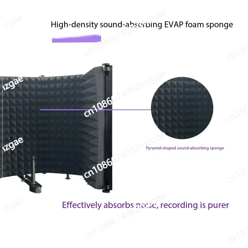 Professional Home Studio Microphone Isolation Shield | Acoustic Noise Reduction Booth for Voice-Over, Audiobook & Podcast