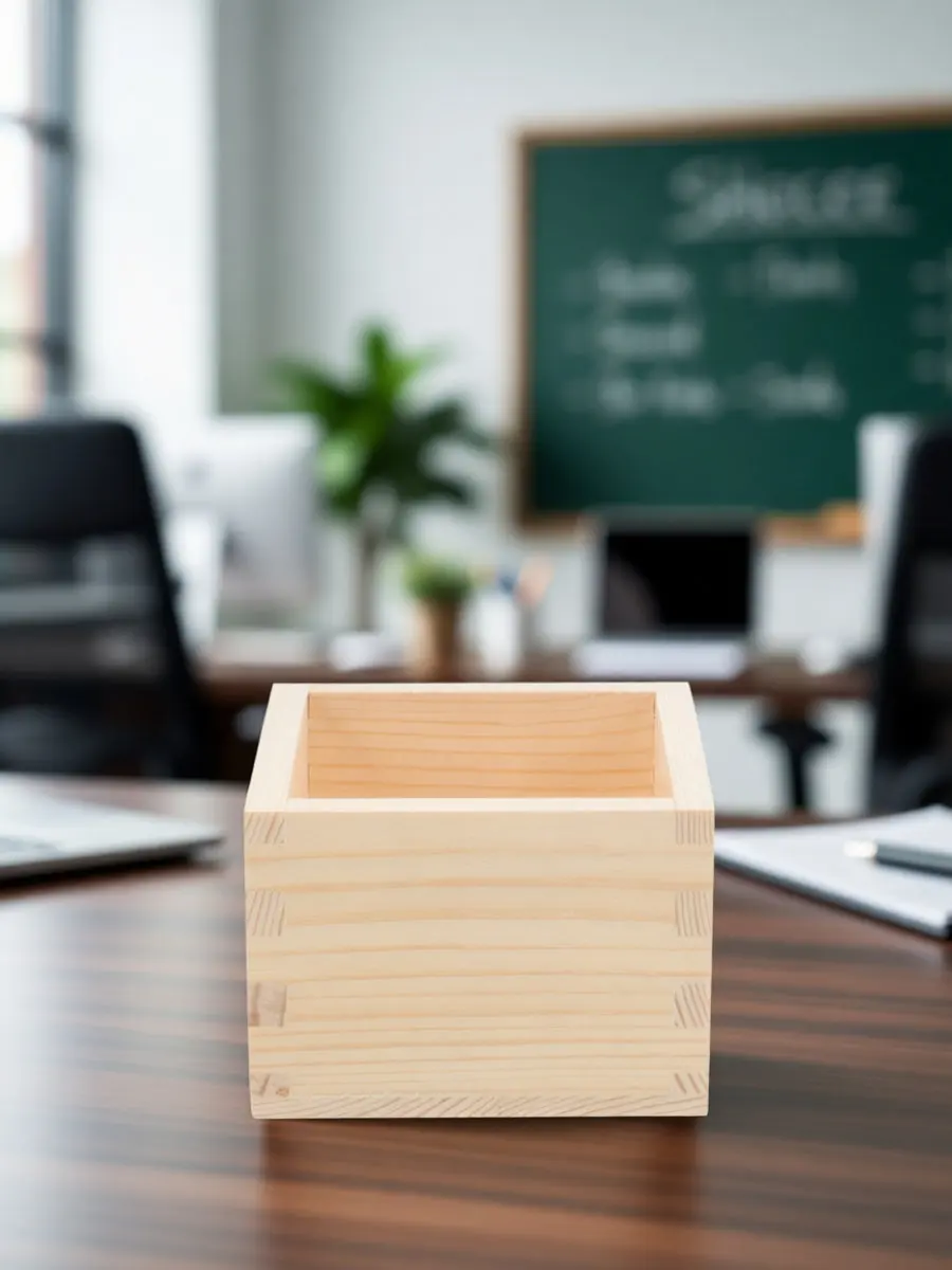 Wooden Chalk Holder Pencil Organizer Sturdy Wood Pen Cup Desktop Chalk Marker Case Multipurpose Makeup Holder Office