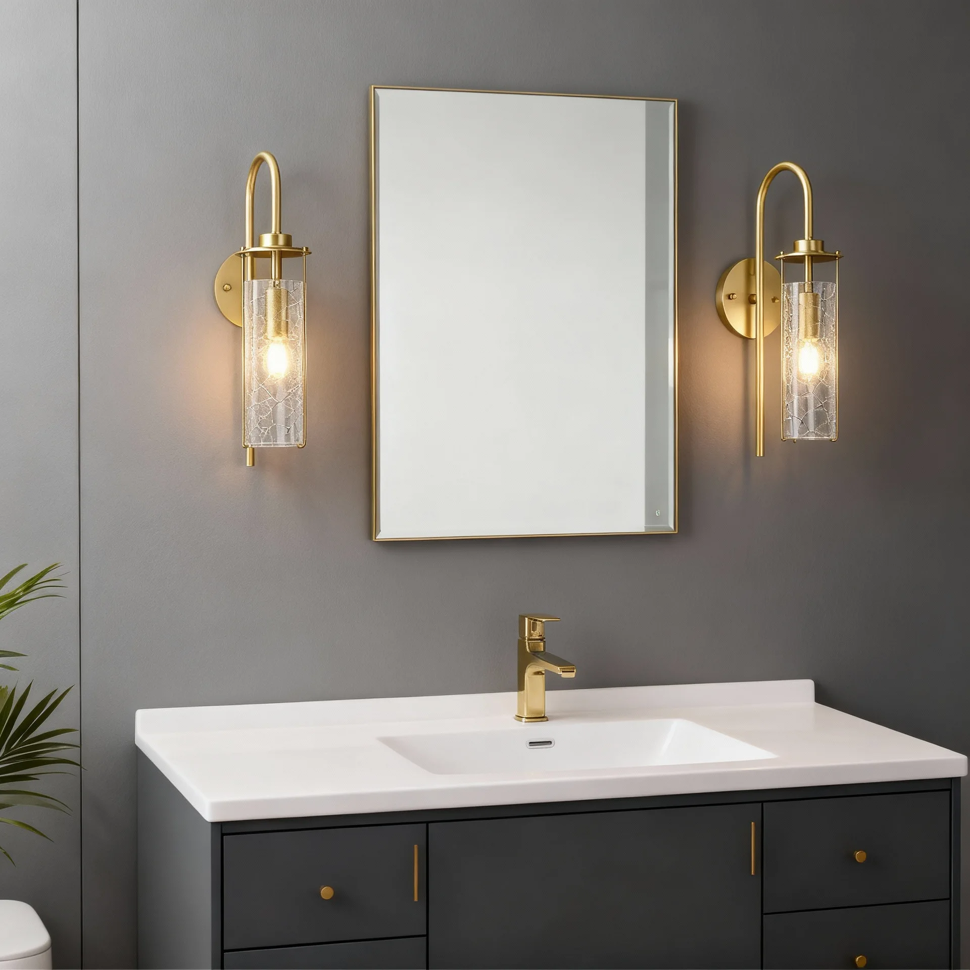 

LED Retro All-copper Living Room Background Wall Lamp Glass Bedroom Bedside Wall Lamp Corridor Entrance Decorative Lamp