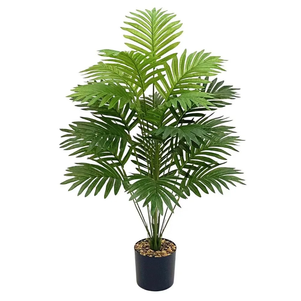 70–120 cm großer künstlicher Palme, tropische grüne Blätter, künstliche Pflanzen, Kunststoff-Monstera-Kunstbaumzweig für Zuhause, Küche, Dekoration – Detail 1