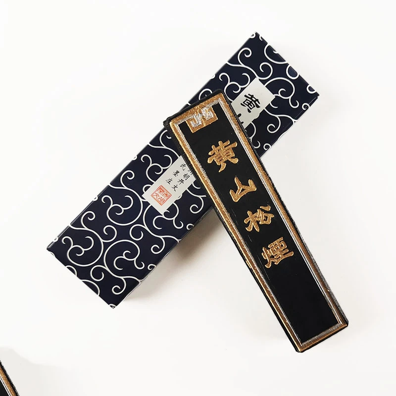 Handmade Old Hu Kaiwen Oil Soot Ink Stick Mount Huangshan Pine Smoke Ink Bar Calligraphy Painting Practice Ink Ingot Art Supply