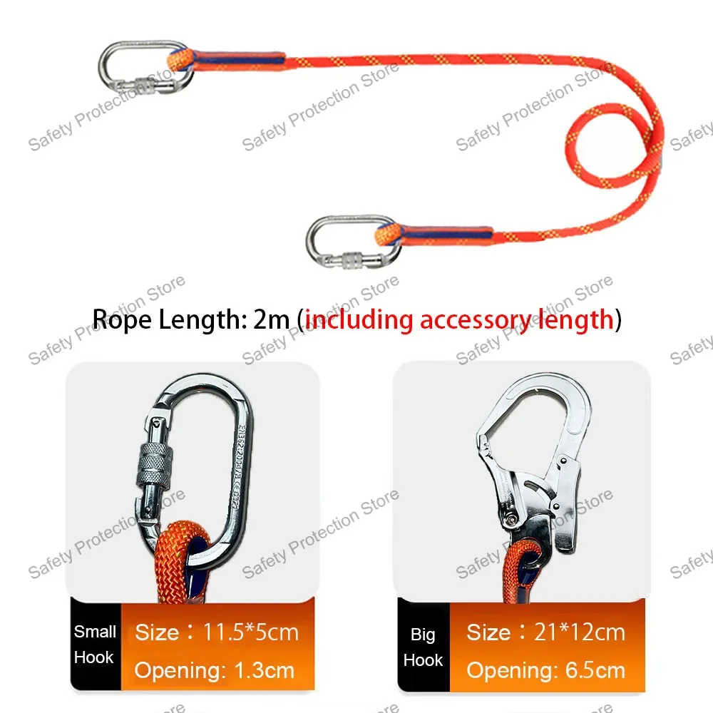 High Altitude Work Safety Harness Half Body Safety Belt Rope Outdoor Rock Climbing Electrician Construction Protection Equipment