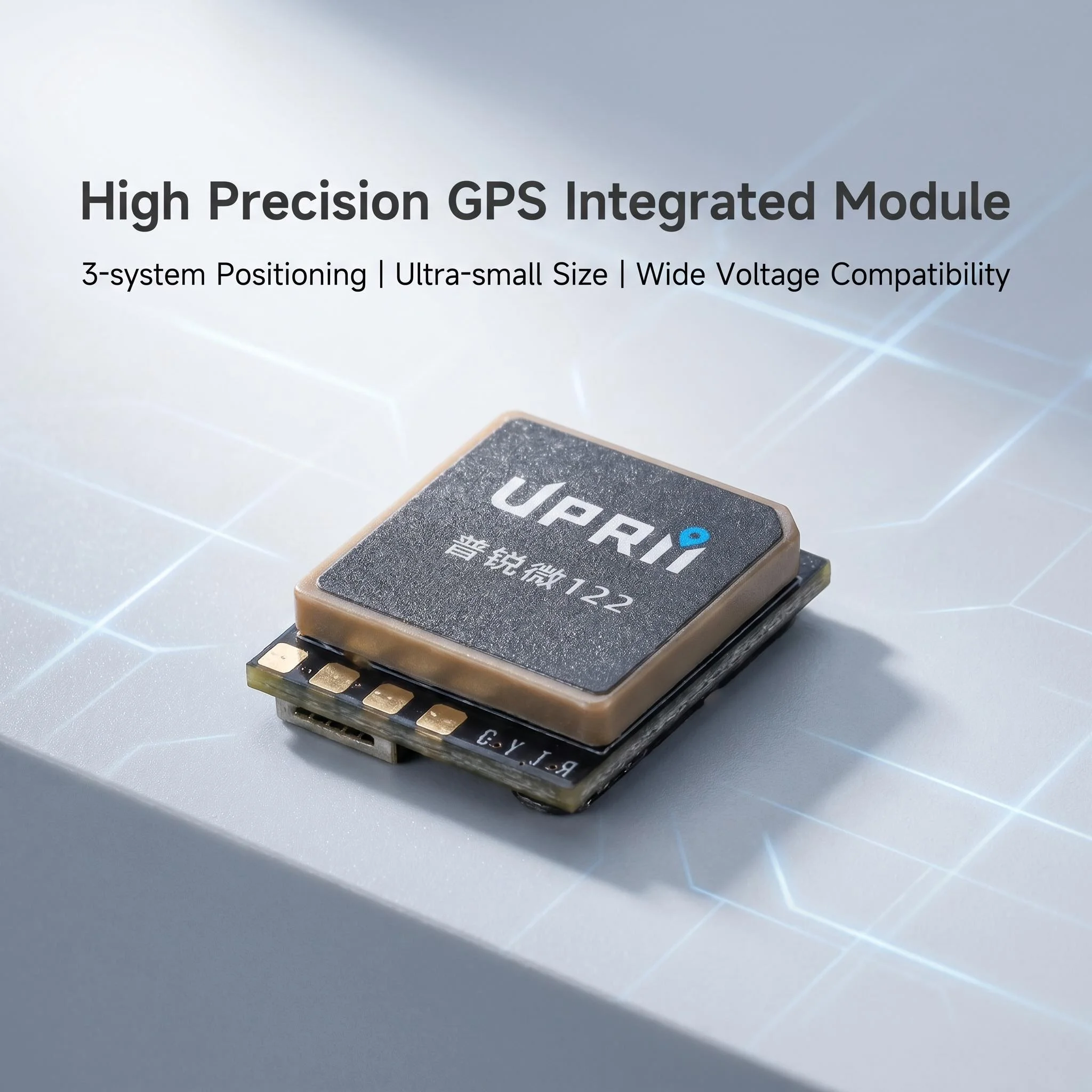 PU-122 (Thin Ceramic) M10 GNSS Module, works with INAV/Betaflight/Ardupilot, supports GPS/Galileo/GLONASS/BeiDou/QZSS/SBAS