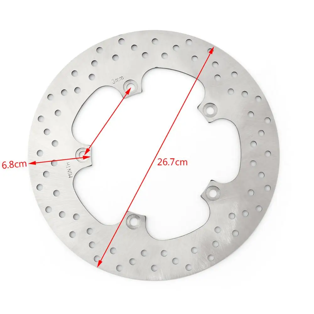 Areyourshop for Yamaha YP125 YP125R X-Max 06-09 YP400 Majesty 400 Front Brake Disc Rotor Motorcycle Stainless Steel