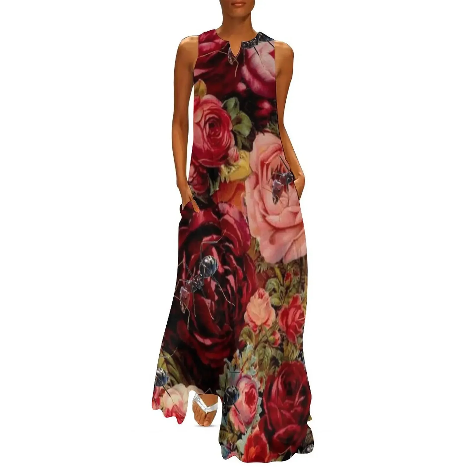 

Ants n Roses Long Dress summer dress woman 2025 trendy women formal occasion dresses Dress