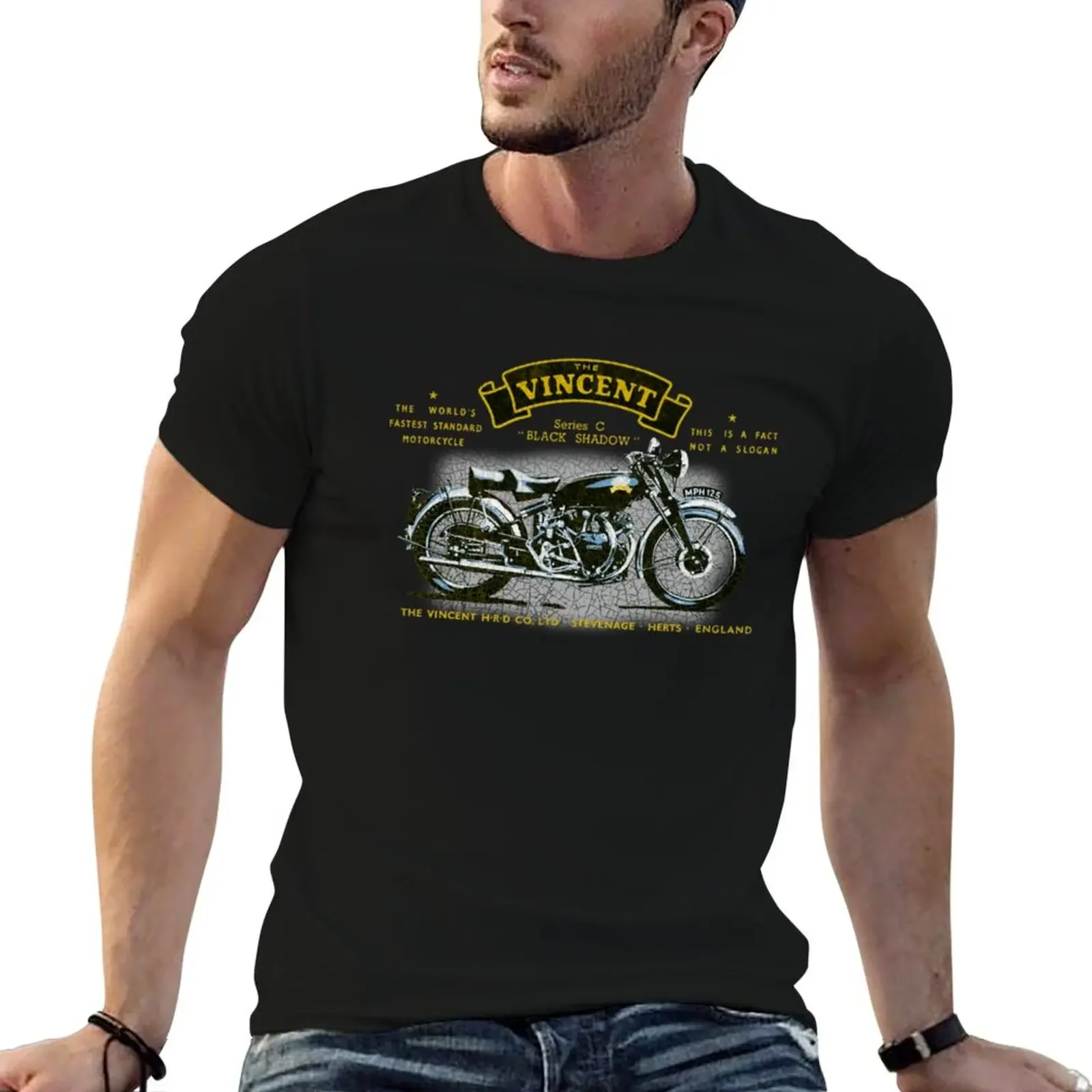 

Vincent Black Shadow UK Active T-Shirt oversized graphic tee graphic t shirt vintage tshirts for men