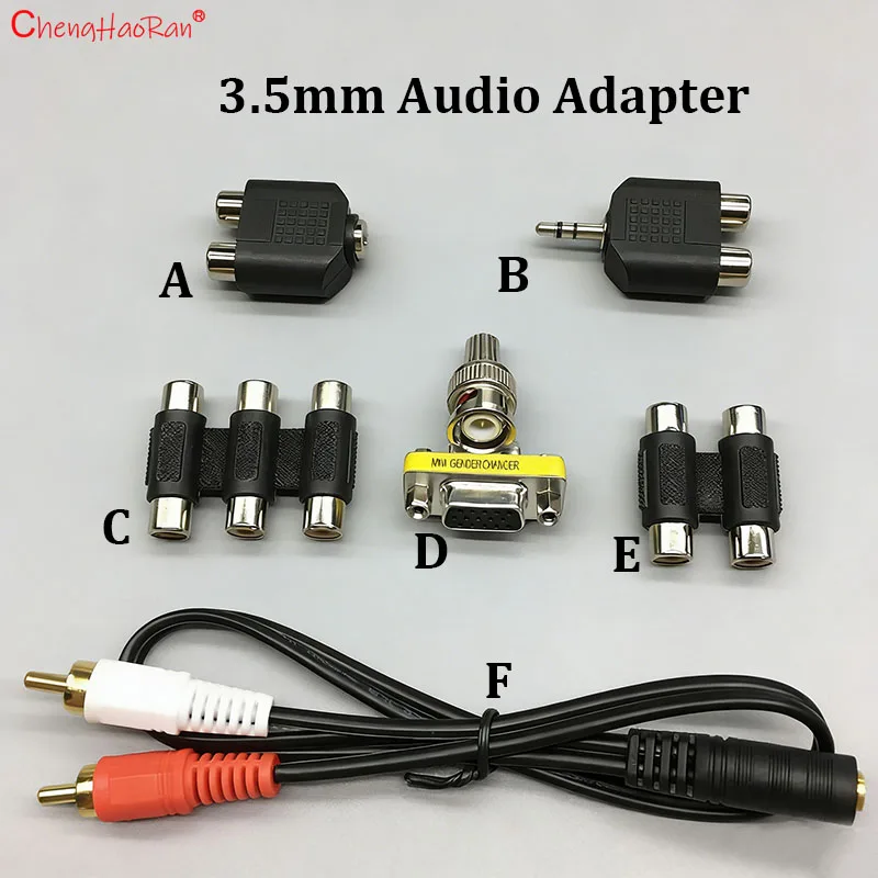 2/5/10 Stück 3,5mm Audio-Stecker/Buchse auf Dual/Triple RCA 1/2 Doppel-RCA Audio-Video Direktadapter-Kabel