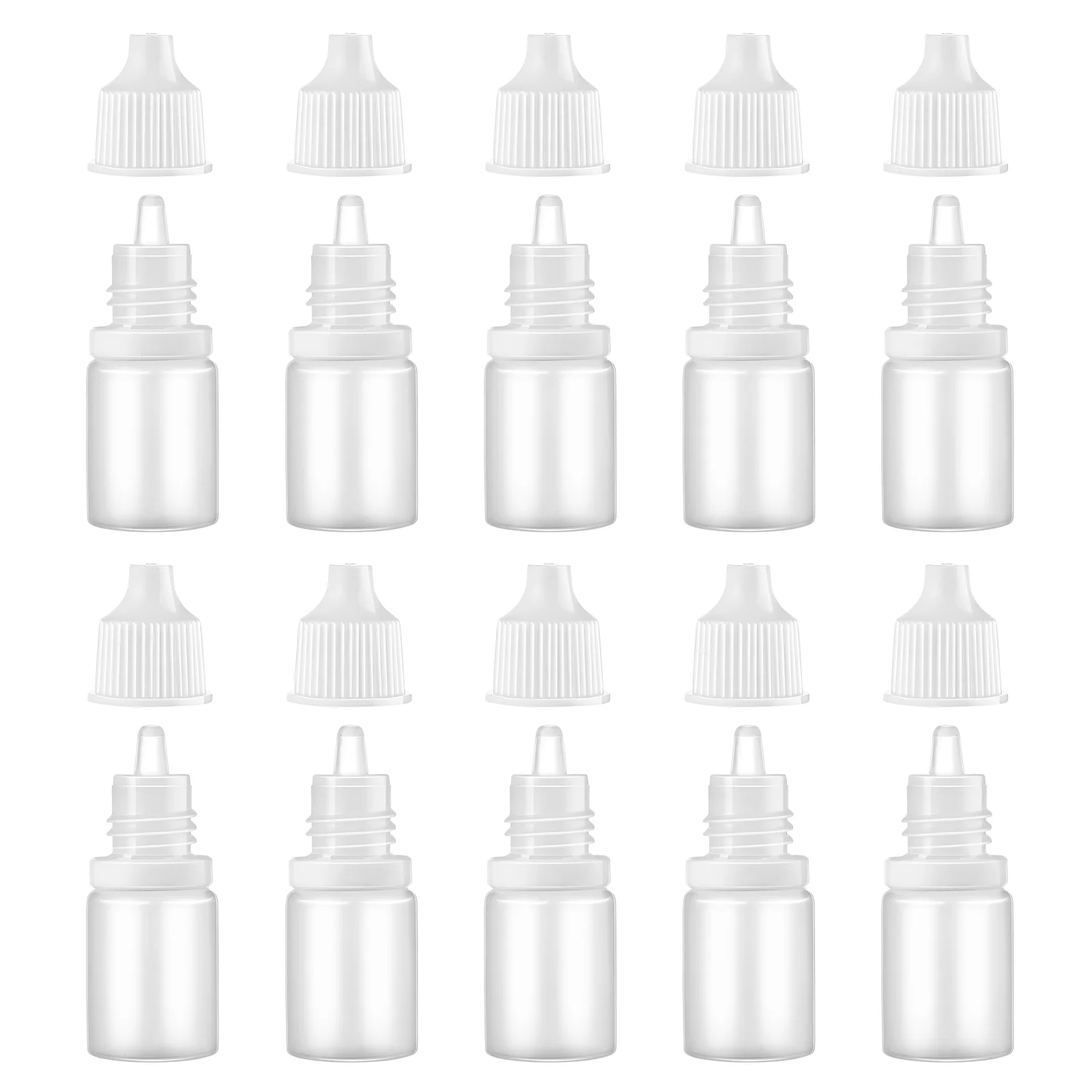 10 Pcs Empty Bottles Small for Liquids Dispenser Applicator Squeeze Eye Dropper Filling