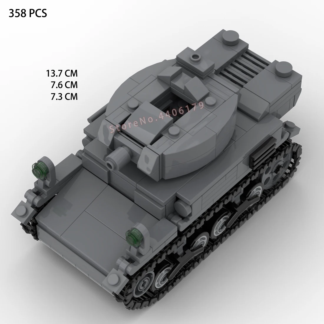 حار العسكرية WW2 الجيش الأمريكي M5 Howitzers عربة نارية المركبات الفنية بناء كتل blitzkrieg أسلحة الحرب الطوب لعب للهدايا #2