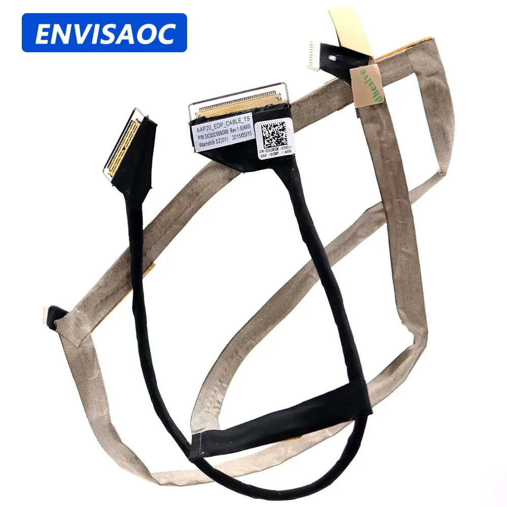 Display LCD LED Fita Câmera, Tela de Vídeo, Dell Alienware M17X R2, Cabo Flex, 032XGX, DC02C009D00