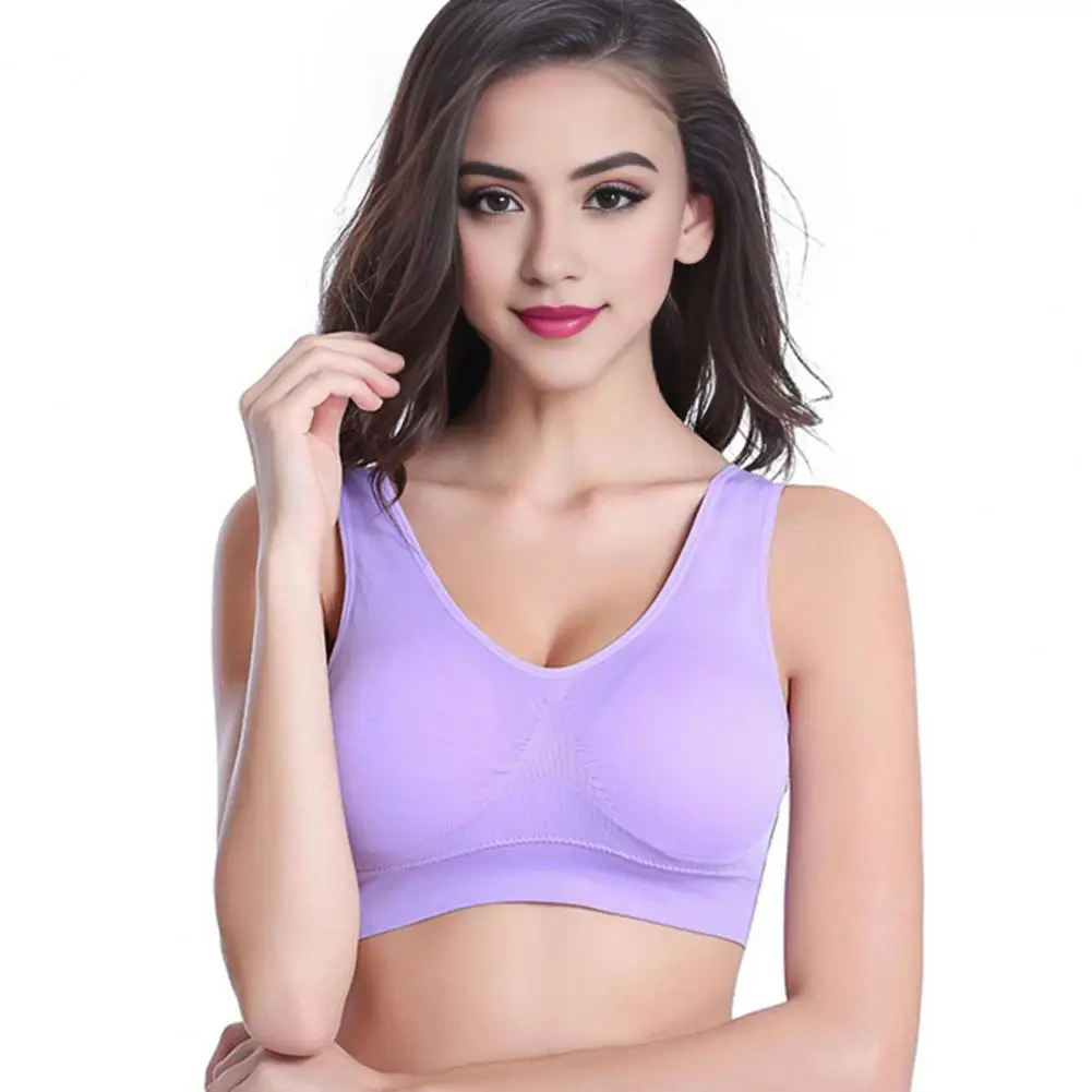 Moisture-wicking Sports Bra All-day Comfort Sports Bra Set of 3 Women's Sports Bras with Wireless Design Detachable for Yoga