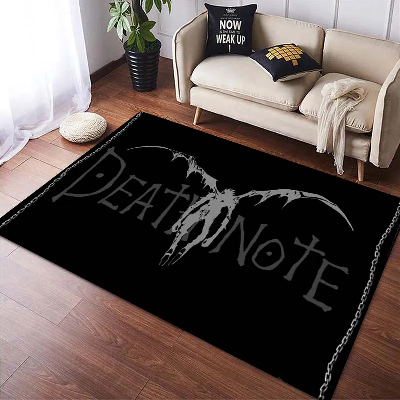 Japanese Anime Death Note Kira Floor Mats Square Carpets for Bedroom Living Room Home Decoration  Rugs Soft Velvet Mat  Area