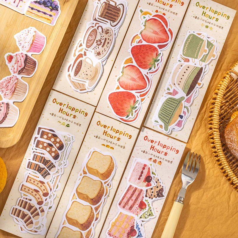 1~6Pack The Girl's Time Theme Stickers Scrapbooking Decoration Material Perfect for Collage Journaling Craft Diy Supplies