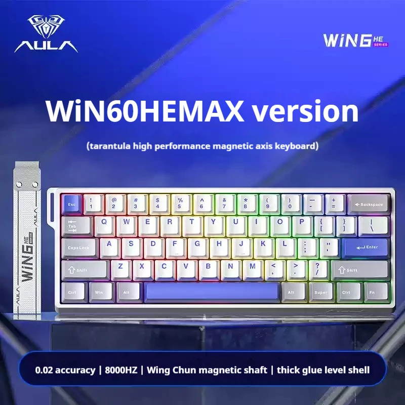 Win60/68he E-Sports Game Magnetic Axis Mechanical Keyboard Usb Interface Wired Connection Tablet Laptop Desktop Computer Offices