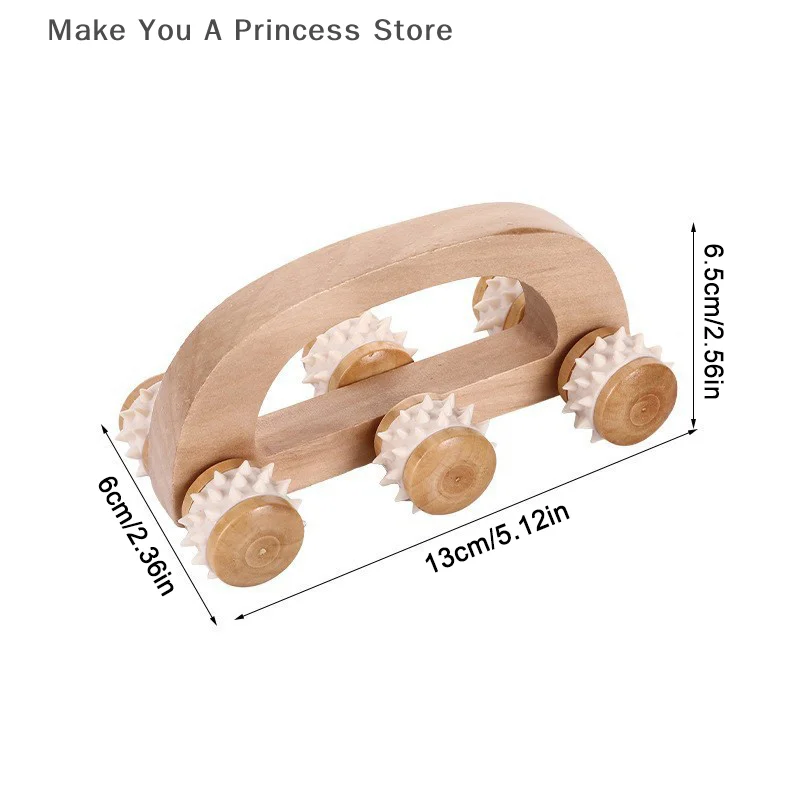 เครื่องมือลูกกลิ้งนวดไม้, เครื่องนวดไม้แบบใช้มือ, ลูกกลิ้งนวดหลังไม้สำหรับนวดกล้ามเนื้อเนื้อเยื่อลึกบริเวณคอ ขา และหลัง