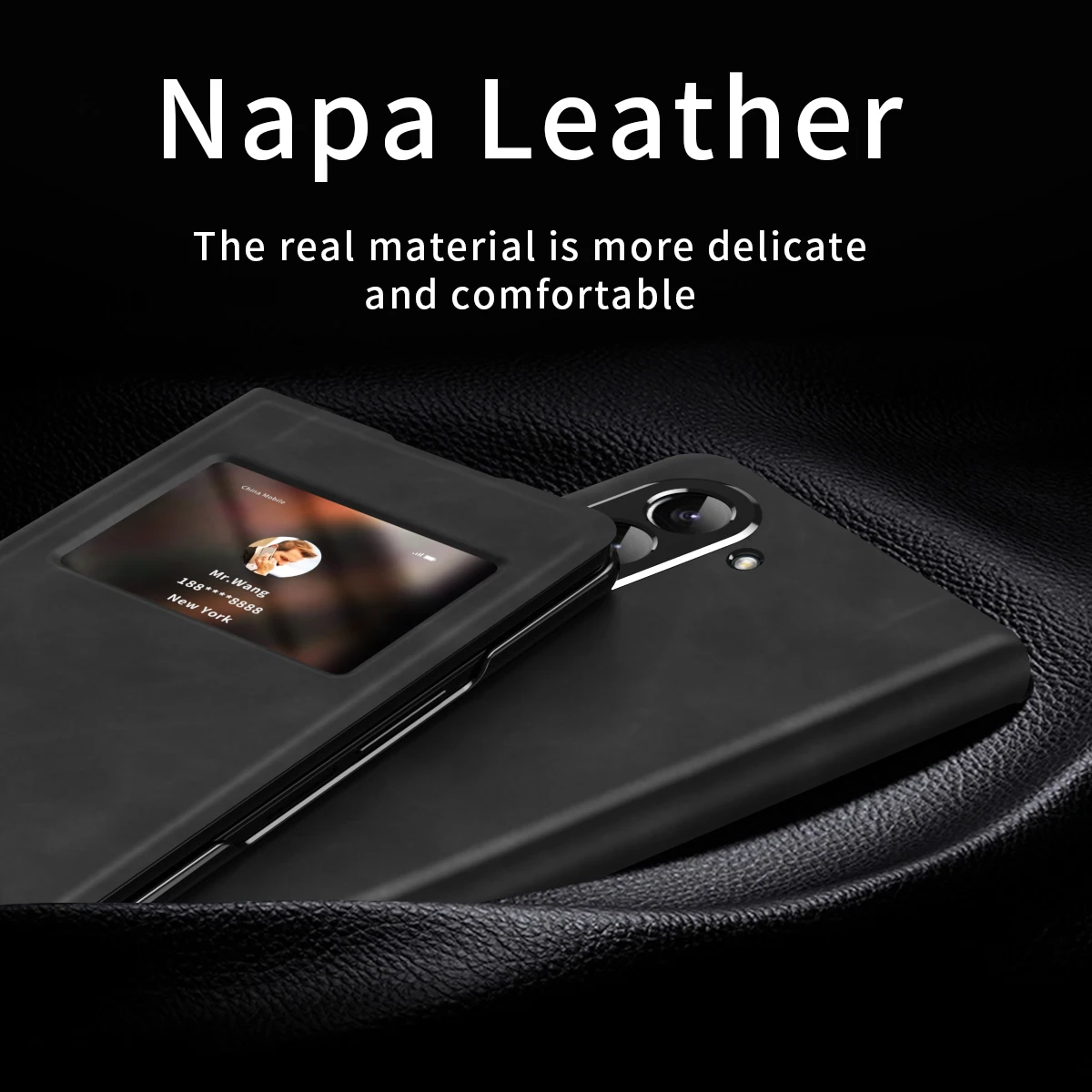 Retro Magnetic Flip Book For Samsung Galaxy Z Fold 5 4 ZFold5 Case Vintage Dual Window View Magnetic Leather Stand Holder Cover