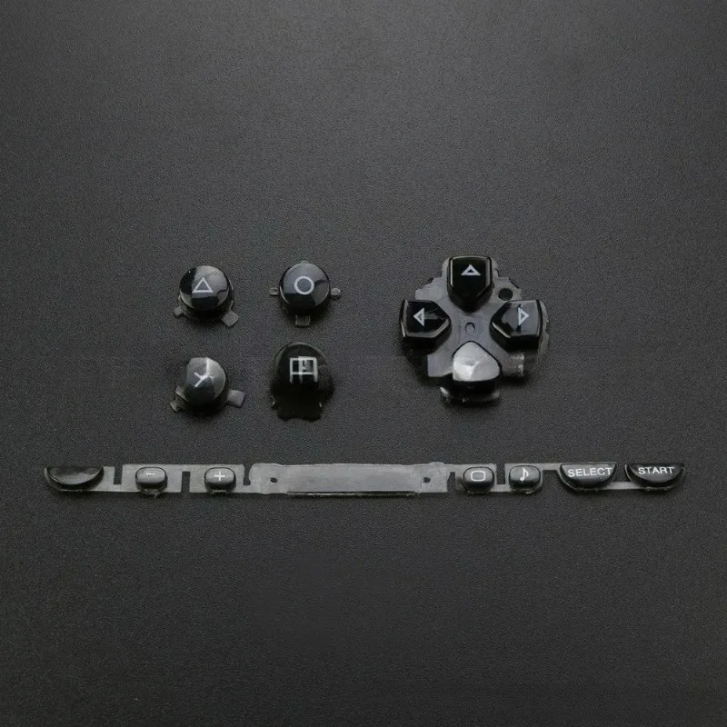 For PSP1000 Replacement Button Set, ABXY D-Pad Start Select Home Volume Keys, Game Console Repair Accessories