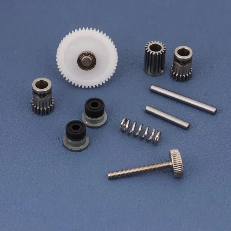 Dual Drive Gear Hardened Steel Upgrade Kit Extruder Drivegear For BMG Extruder For Prusa I3 3D Printer Bowden Extruder Parts