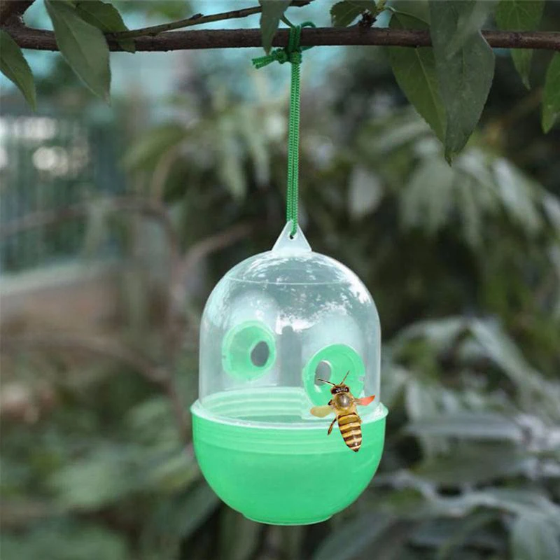 1~10PCS Hanging Plastic Asian Hornet Catcher Wasp Trap Fly Killer Anti Bee Killing Mosquito Yellowjacket Pest Control For