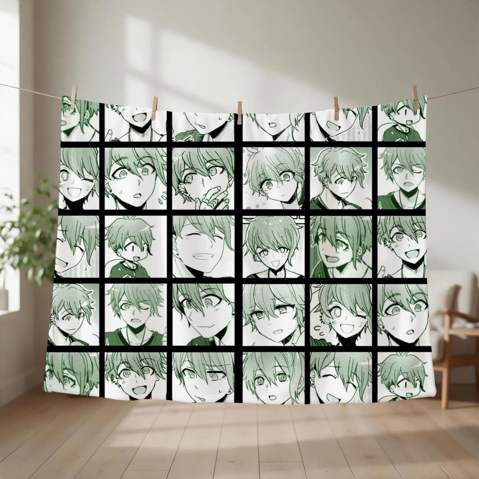 Rantaro Manga Collection (Colored) Throw Blanket couch cozy soft plush fuzzy picnic outdoor blanket