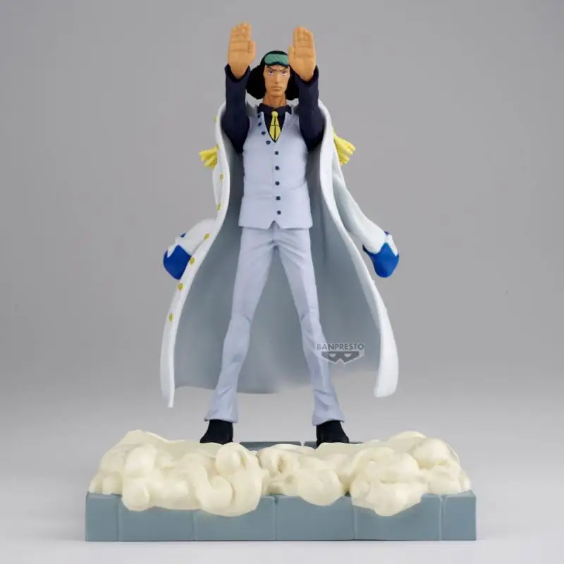 Original BANDAI Banpresto ONE PIECE FigLife Kuzan PVC Anime Figure Action Figures Model Toys