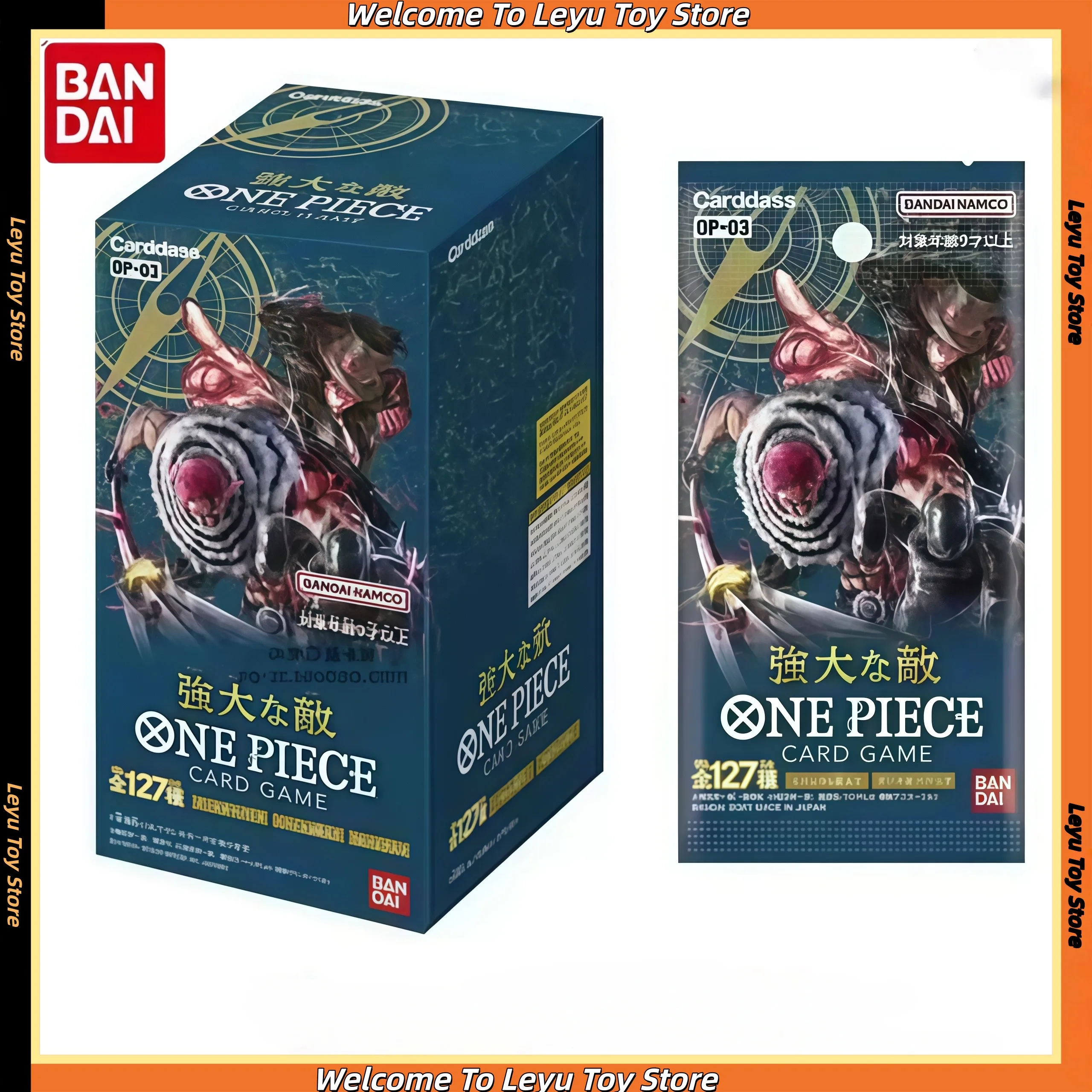 

Оригинальная цельная коробка для карточных игр TCG, коллекционные карточки OP03, полная серия, японская версия, коллекционная подарочная коробка для карт OPCG