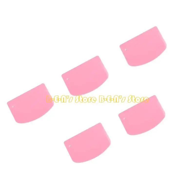 Y1AD Multipurpose Safe Plastic Semi Circular Baking Scraperboard Ergonomic Curved Cake Cream Spatula for Smooth Dough Cutting