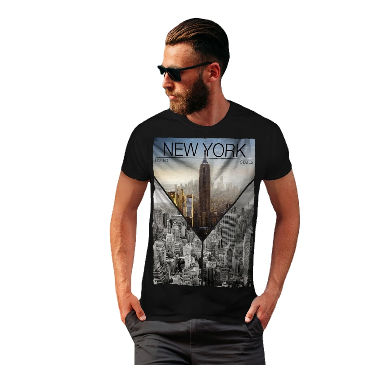 New York City Fashion Mens T-Shirt. United Graphic Design Printed Summer Cotton Short Sleeve O-Neck Unisex T Shirt New S-3XL