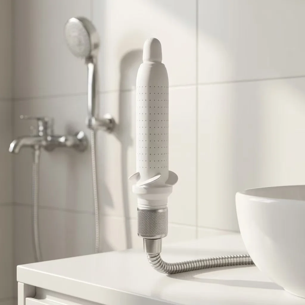 New model shower head for men to use alone in the bathroom, with a special water flow sensation