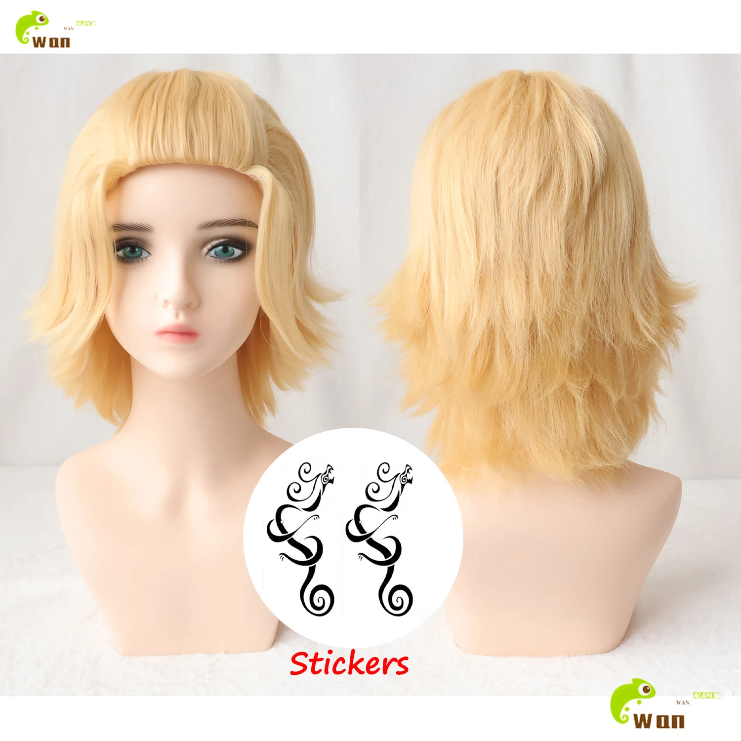 

Anime Mikey Cosplay Wig Blonde Wigs For Manjiro Sano Men Women Halloween Cosplay Anime Wig Heat Resistant Synthetic Hair