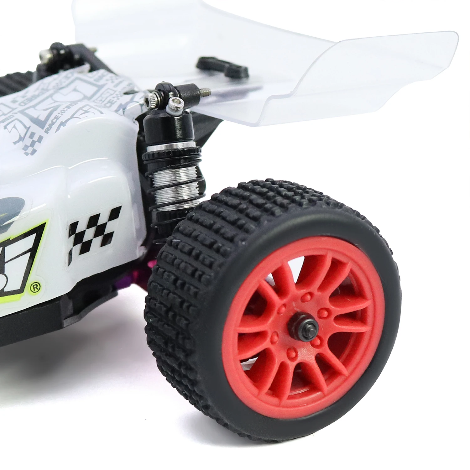 For LOSI Micro-B 1/24 Pre-mounted Pin Buggy Wheel Rims Hub with Tires for 1/28 Losi Micro-T WLtoys 244016 RC Car Upgrade Part