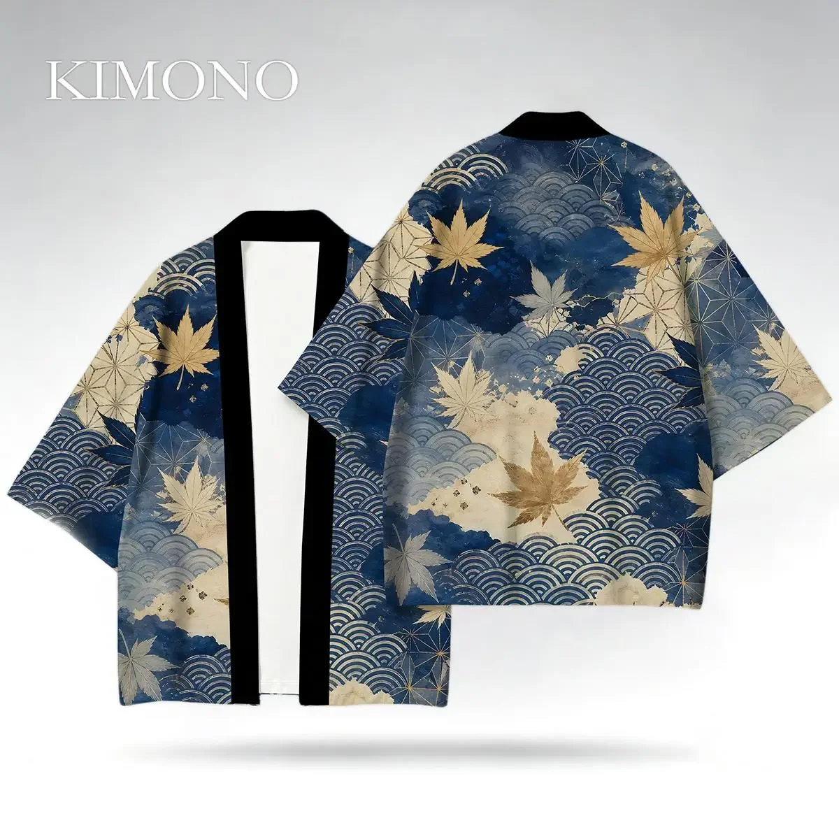 Men Japanese Shirt Short Sleeve Floral Geometric Wave Casual Comfortable 3D Printed Novelty Trendy Fashion New Stylish Pattern