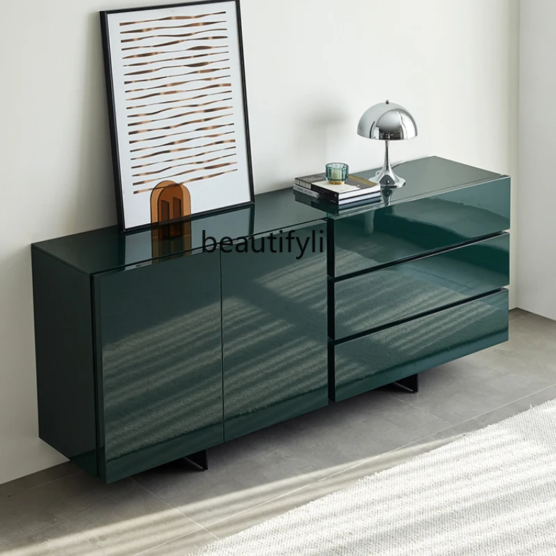 Italian Minimalist Dining Drawer Storage Nordic TV Bench for Bedroom Entrance Cabinet