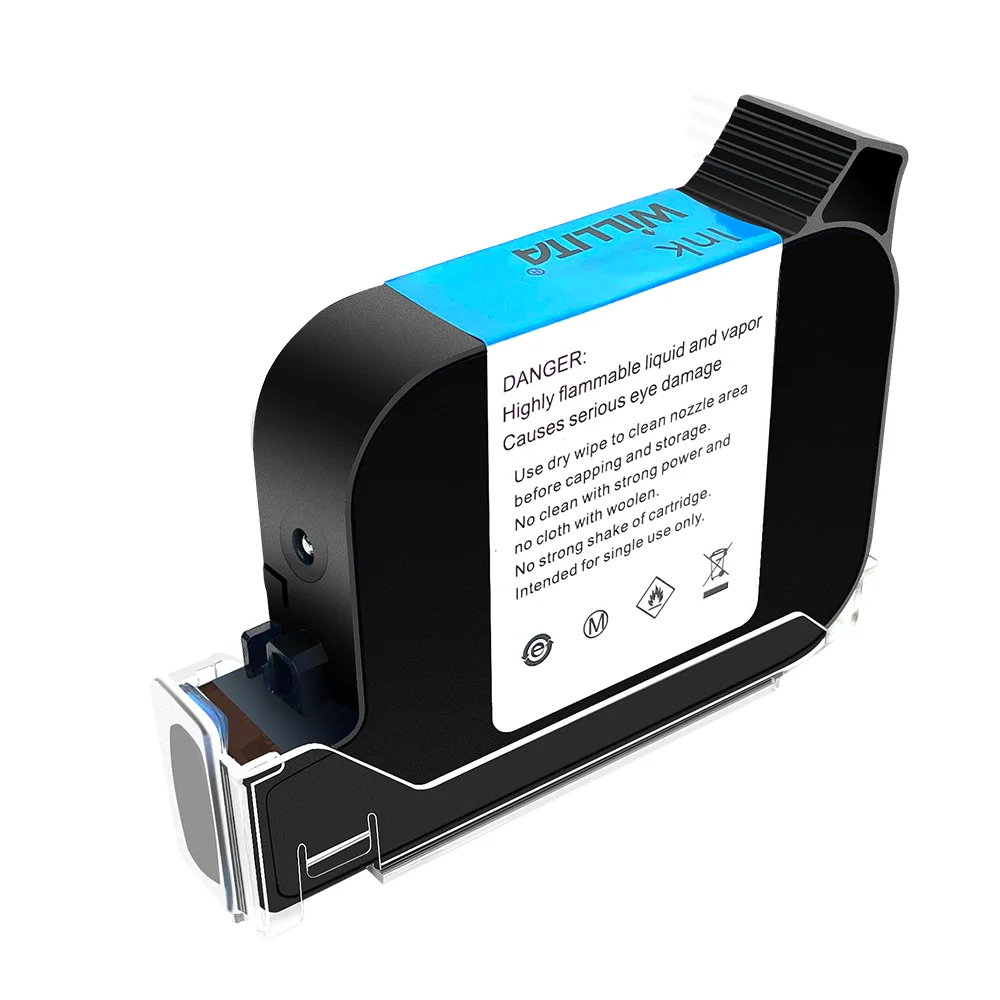 B Level JS12 2588 Compatible Ink Cartridge 600DPI 12.7mm Handheld Inkjet Printer Fast Dry Eco Solvent Ink Cartridge