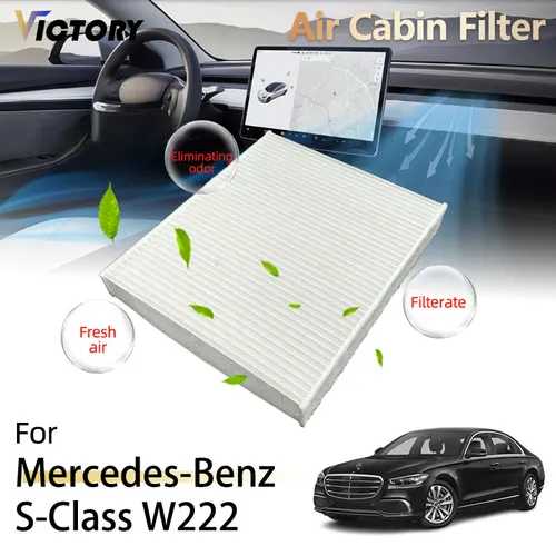 메르세데스 벤츠 S 클래스 W222 S450 S550 S550e S560 S600 S650 S63 AMG S65 AMG 2014 - 2020 2228300318 용 자동차 에어 캐빈 필터, PM2.5 