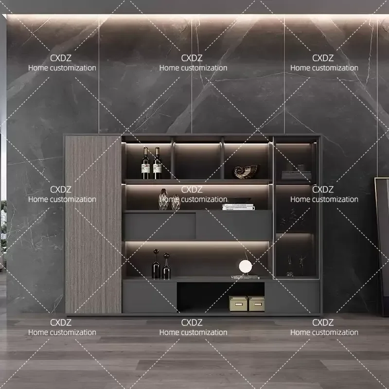 New File Cabinet Wooden Storage Office File Cabinet Locker Floor Type Data Locker Partition Cabinet