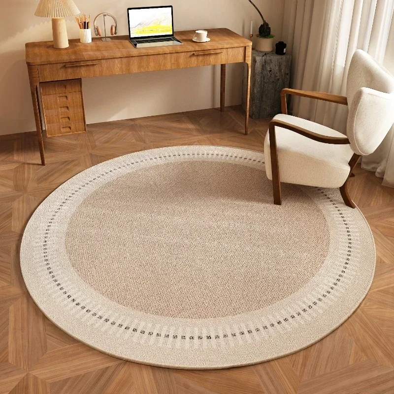 Round Living Room Carpet Large Size Bedroom Bedside Carpets Study Chair Floor Mat Modern Minimalist Style Home Decoration Rug