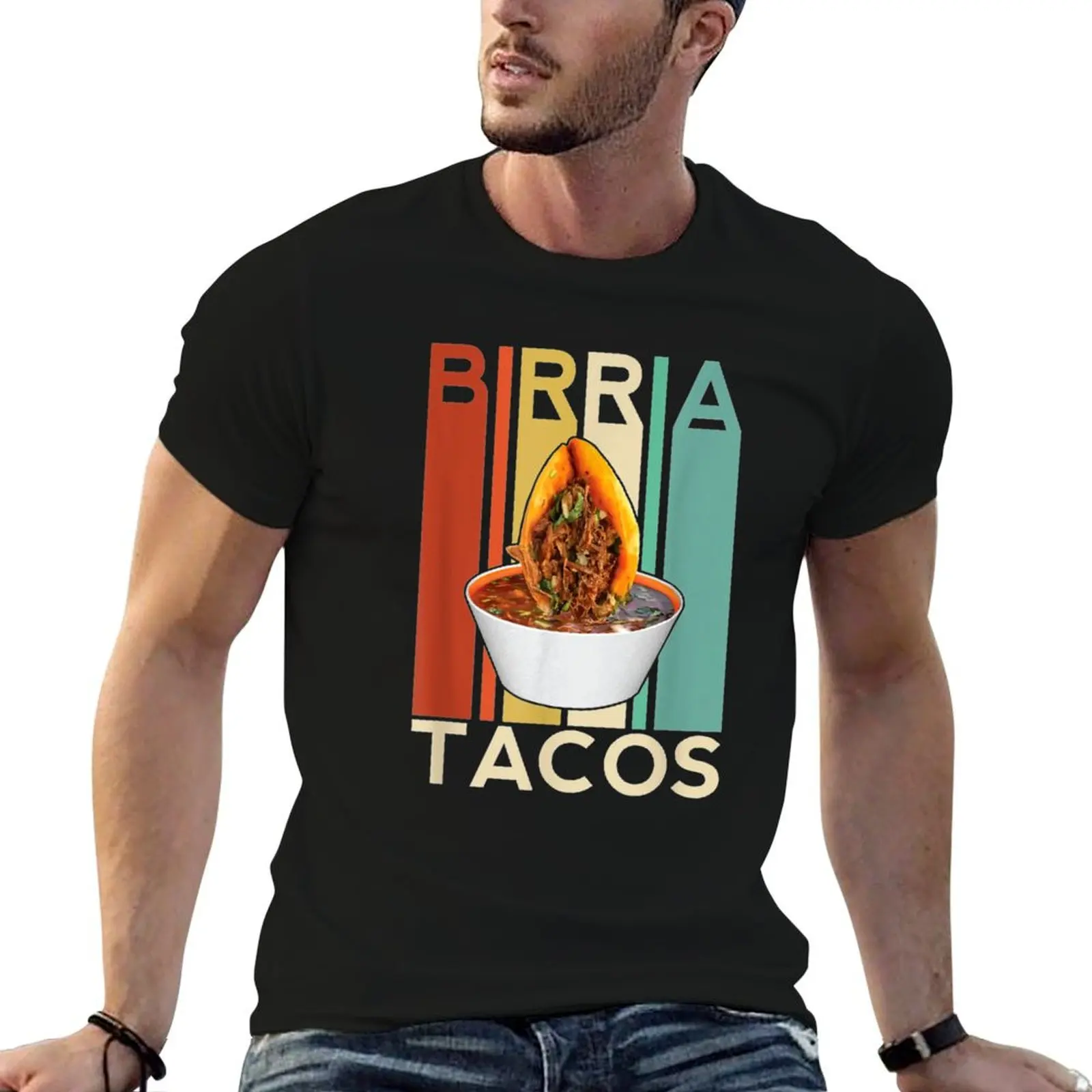 Camiseta Birria Tacos Mexican Beef Stew Mexican Chivo Truck Street, camisetas de algodón 100%