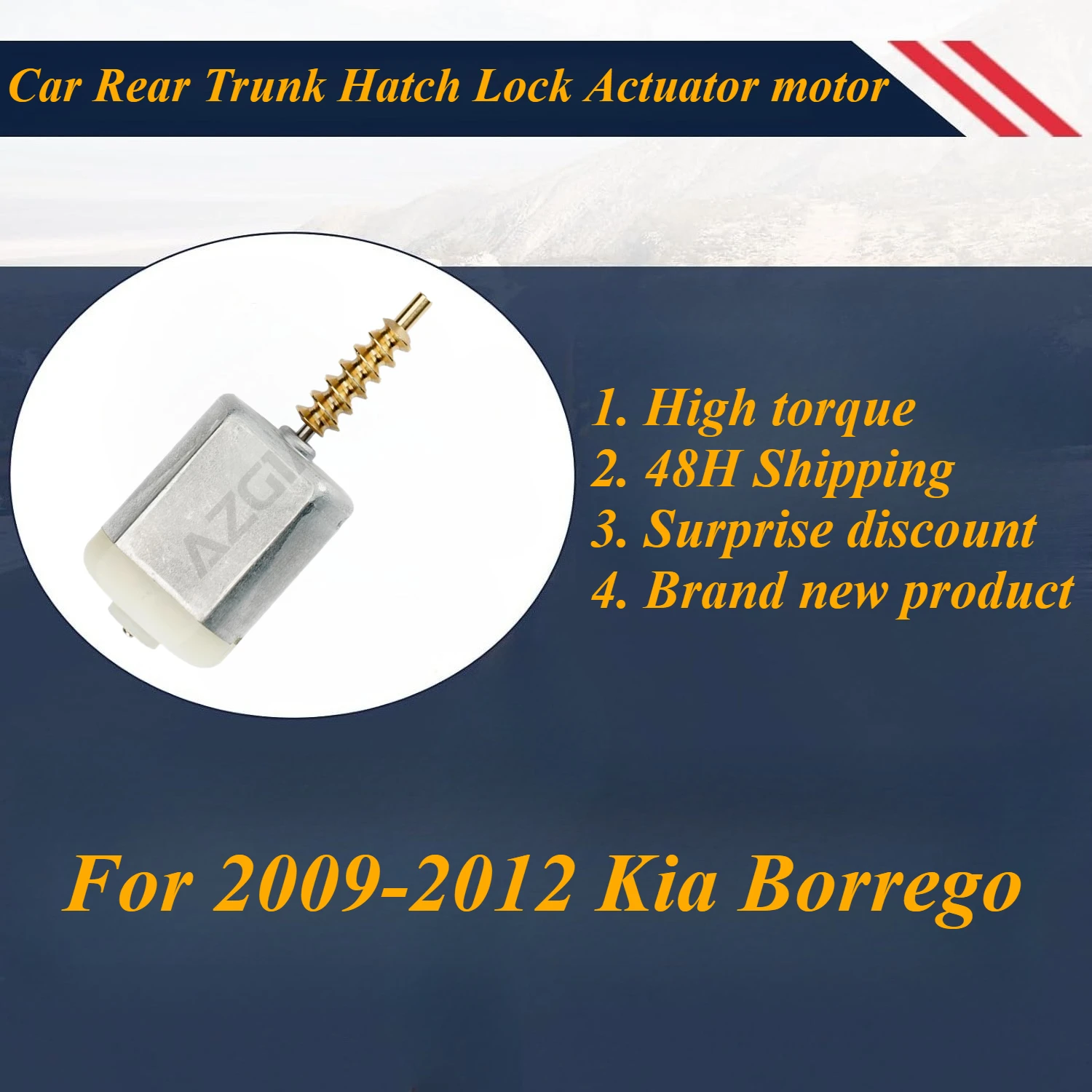 

AZGIANT Car Trunk Latch Lid Lock Release motor for 2009-2012 Kia Borrego New high quality replacement parts