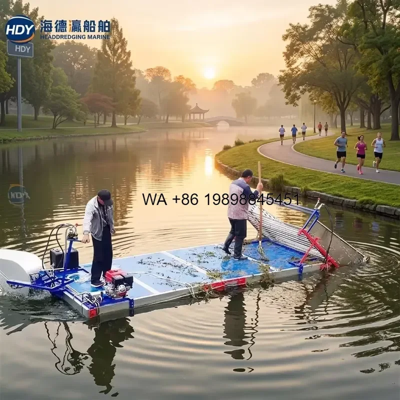 Wmwmnu Aquatic Plant Harvester for Park Pond and Urban Waterway Algae Control with Low Noise Start