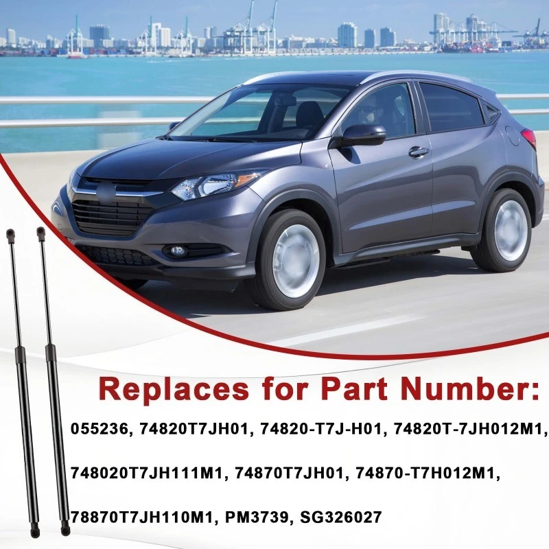 2 قطعة الباب الخلفي الغاز صدمة المثبط تبختر رفع دعم ل 2016 2017 2018 2019 هوندا HR-V HRV (RU) عربة تمديد الطول: 53 مللي متر