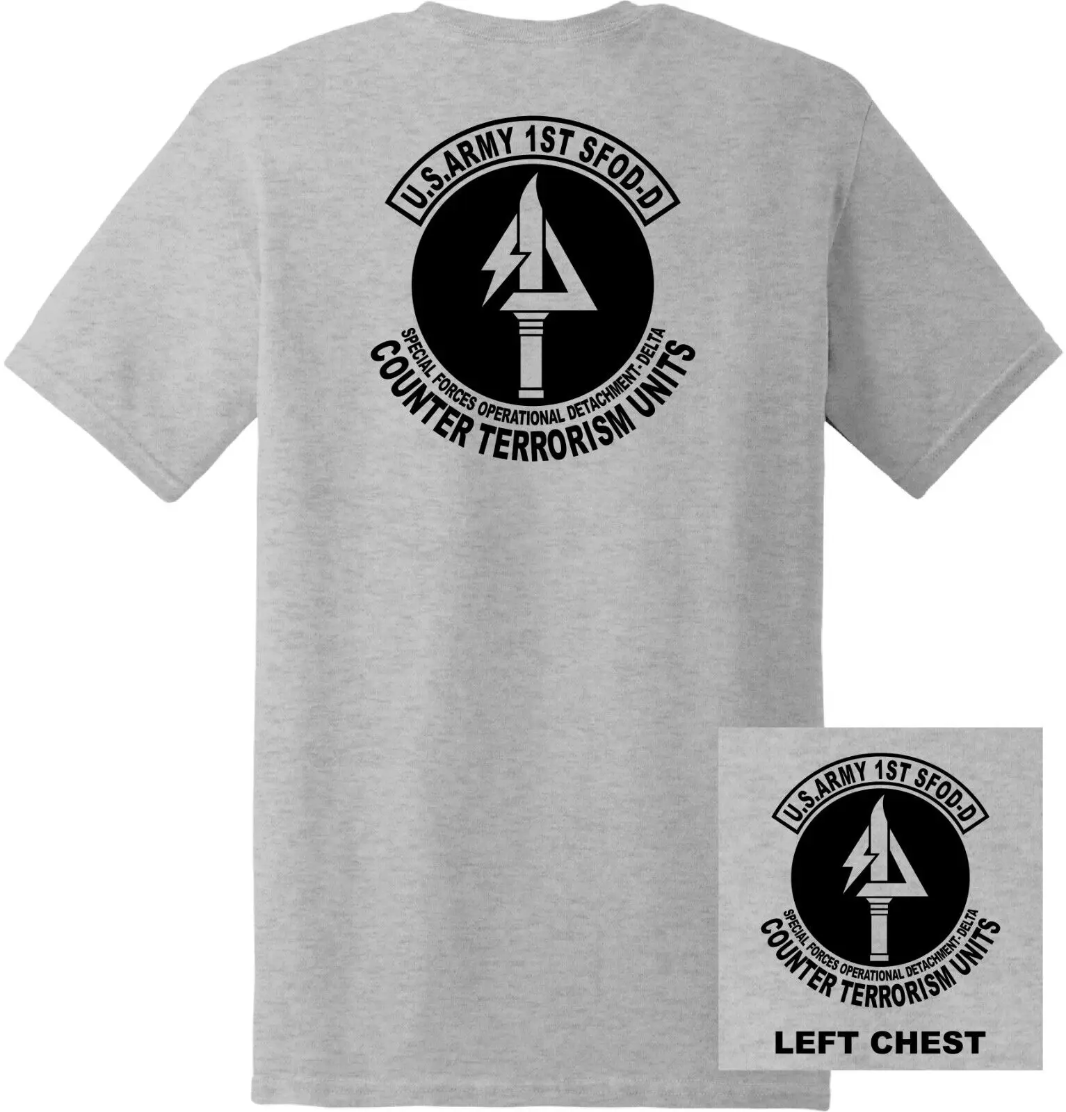 US Army Delta Force 1st Special Forces Operational Detachment T-Shirt 100% Cotton O-Neck Summer Short Sleeve Casual Mens T-shirt