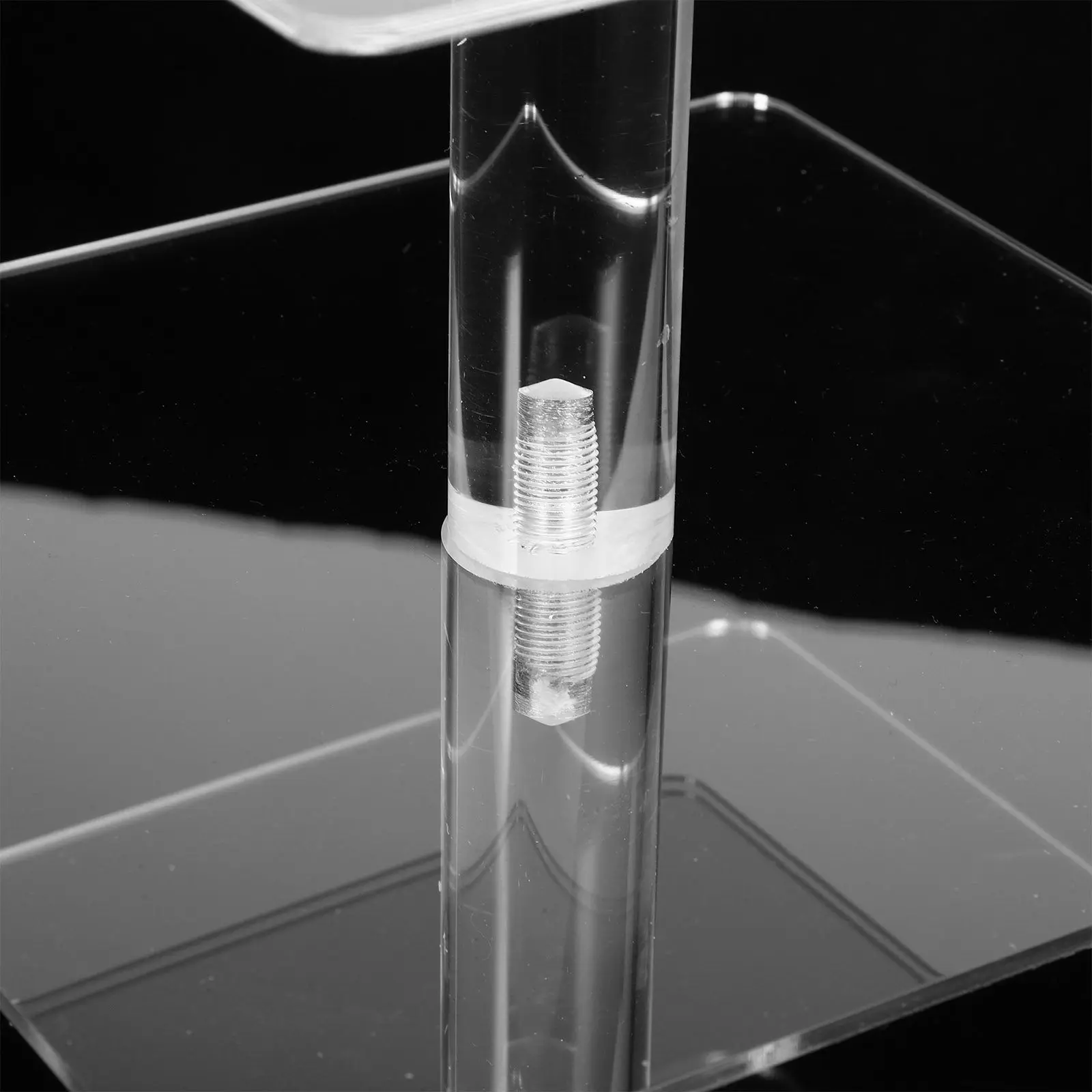 

4-Tier Clear Acrylic Cake Display Stand for Desserts Cupcakes Wedding Party Home Tabletop Elegant Modern Multi-Level Riser Stand